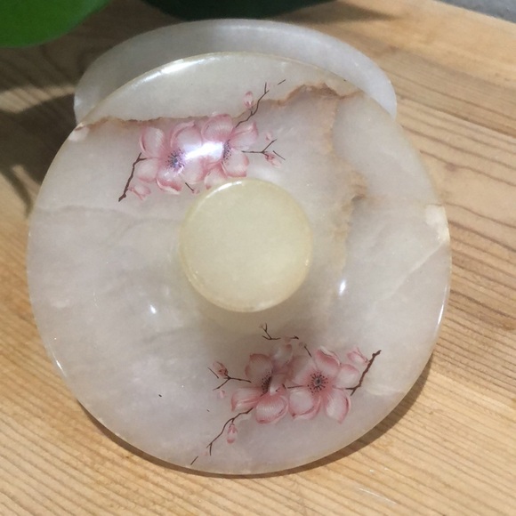 VTG Genuine Alabaster Trinket Box - Picture 3 of 6